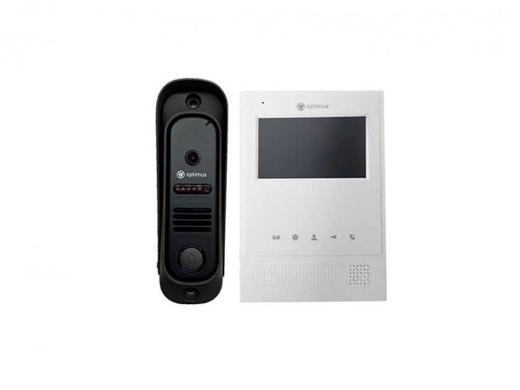 Комплект видеодомофона Optimus Leader IK-24B32I (w+b)
