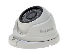 Уличная купольная мультиформатная AHD-камера видеонаблюдения 2Мп, с фиксированным объективом, антивандальная, со встроенной ИК-подсветкой до 30 м. Smart Link SL-H2342M (3,6) V.2